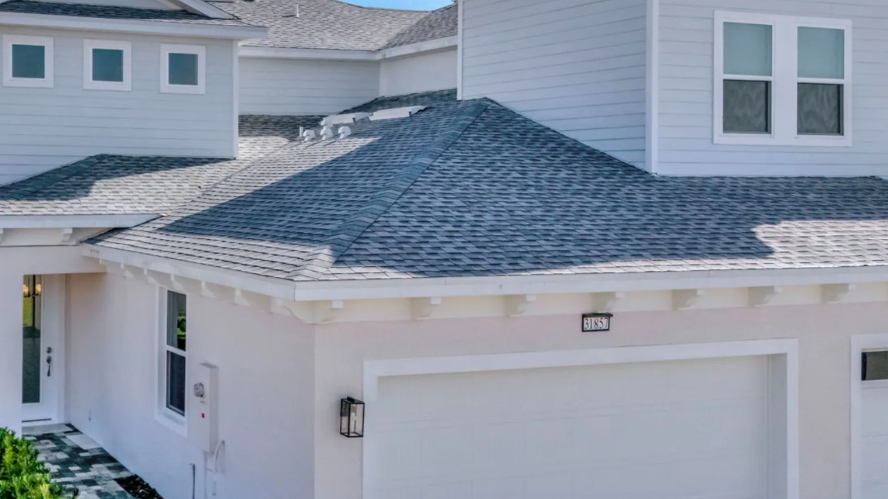 A DRB Homes Townhome at Lagoon Residences in the Epperson Community.