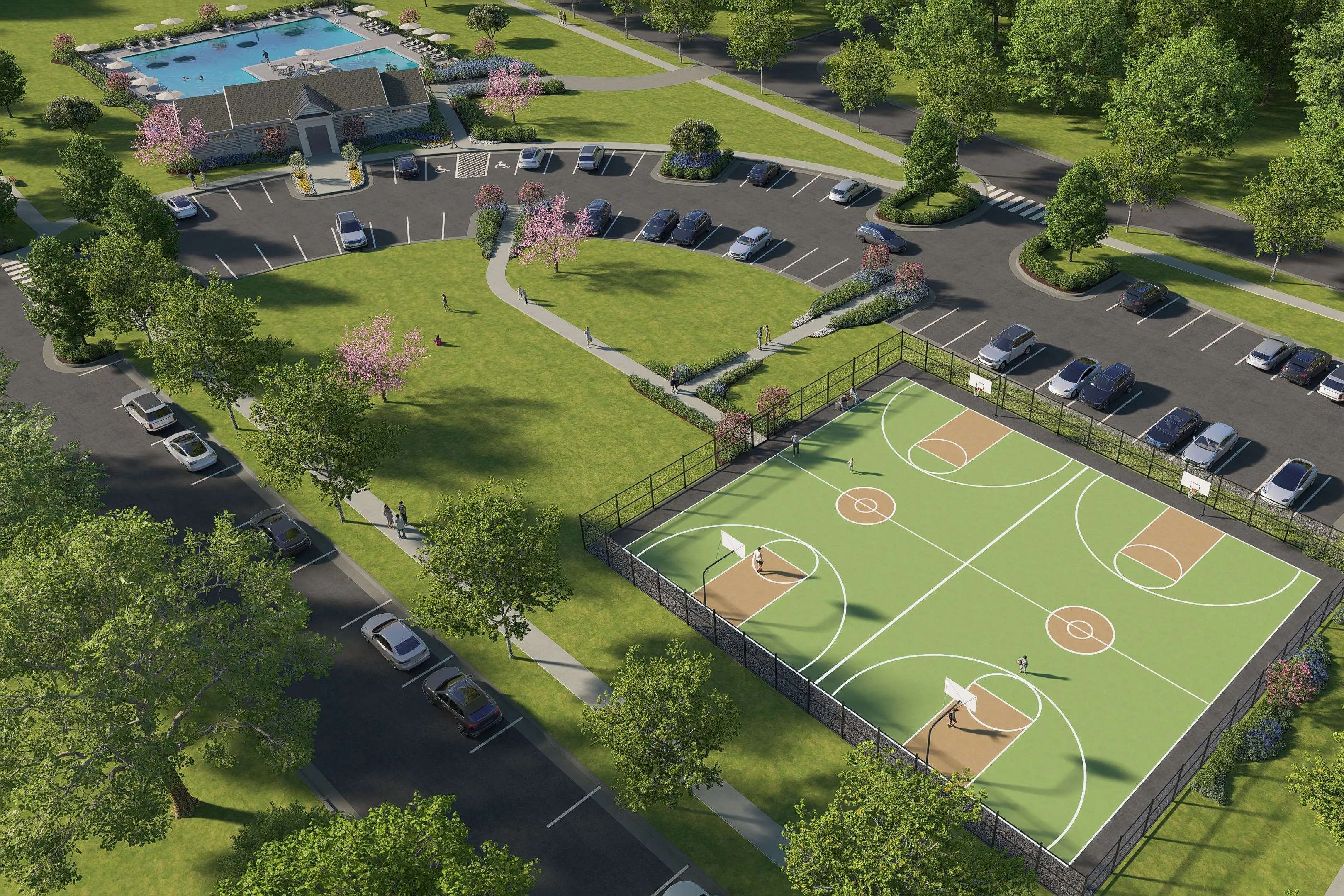 DRB Huntfield Rec Center, Basketball Courts
