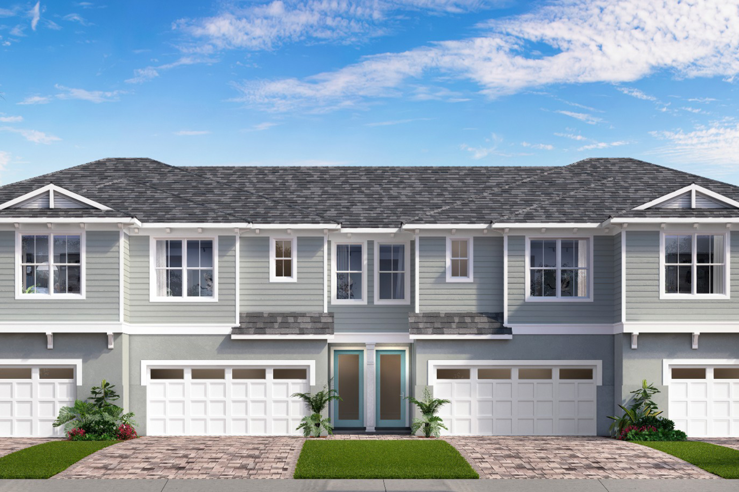 Plan Rendering at the Townes at Mirada | DRB Homes