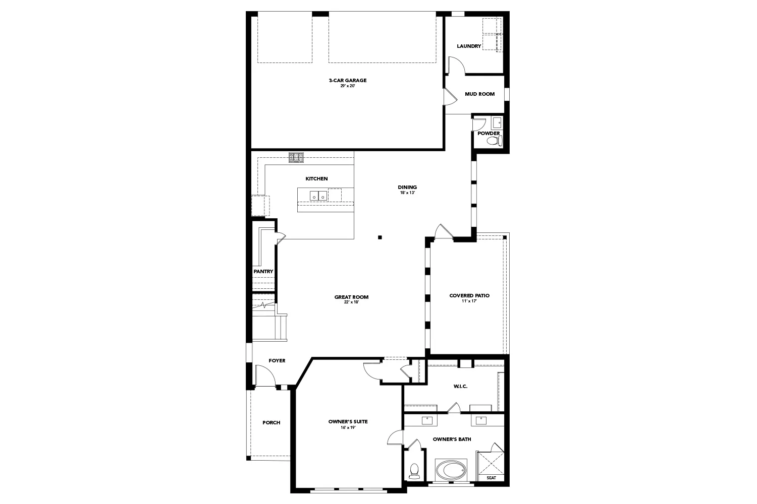 Nashville II floor plan drawing