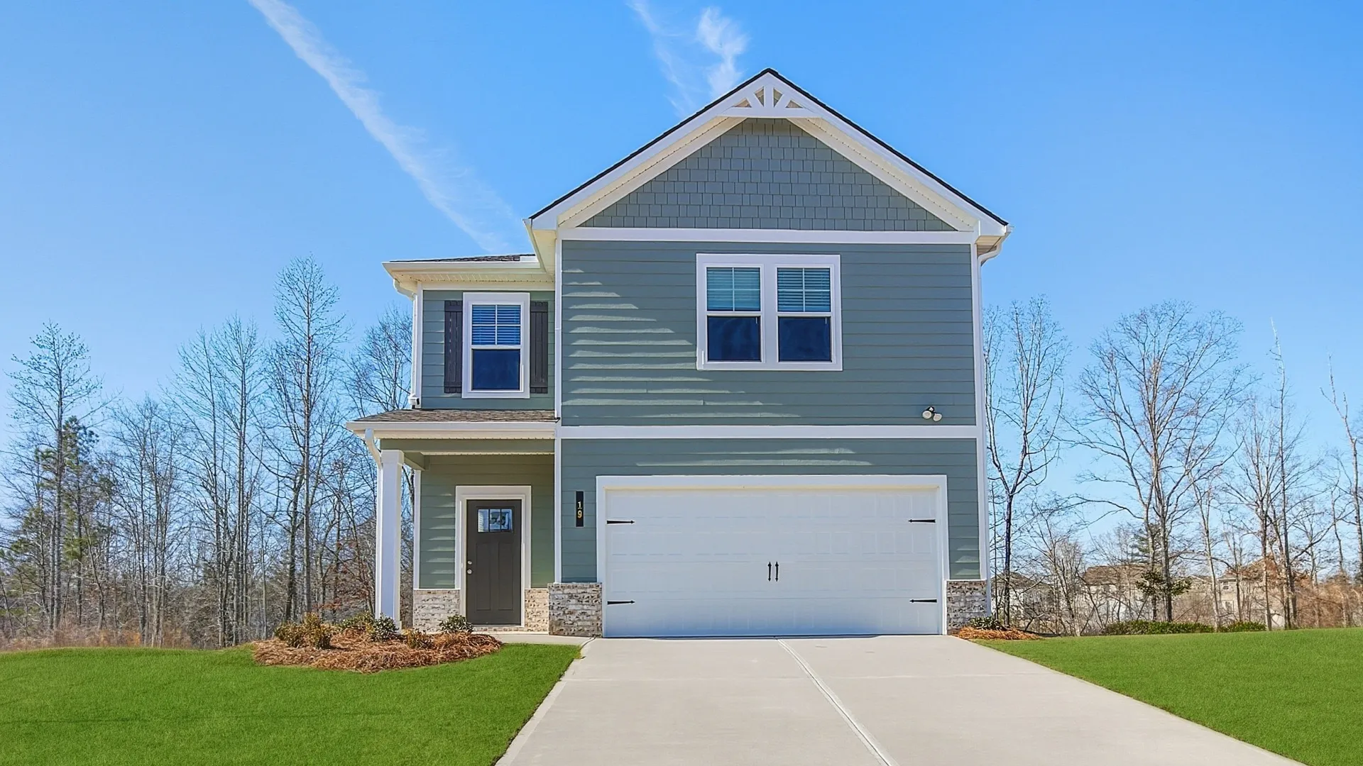 This home — photograph published by the builder