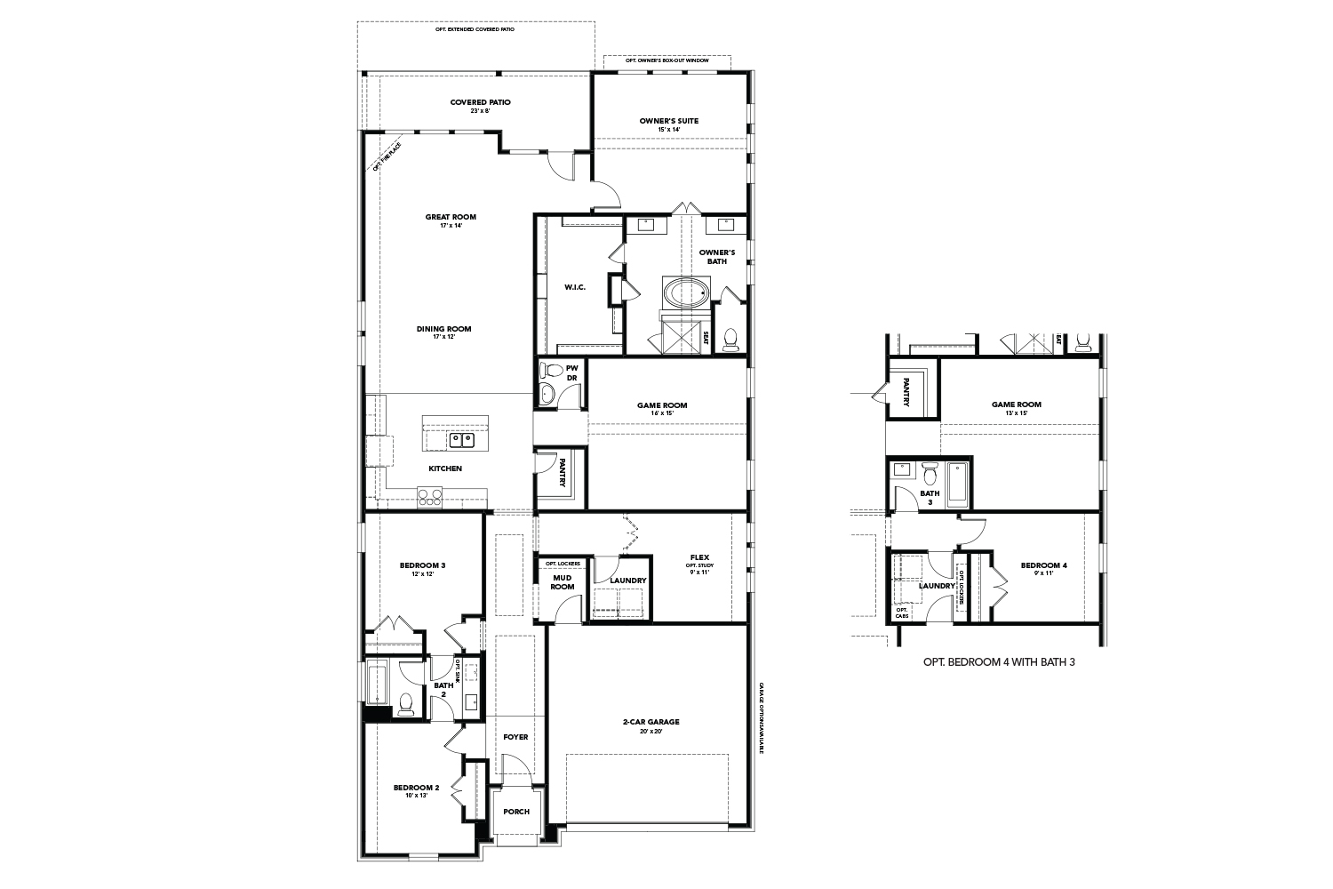Willow floor plan drawing