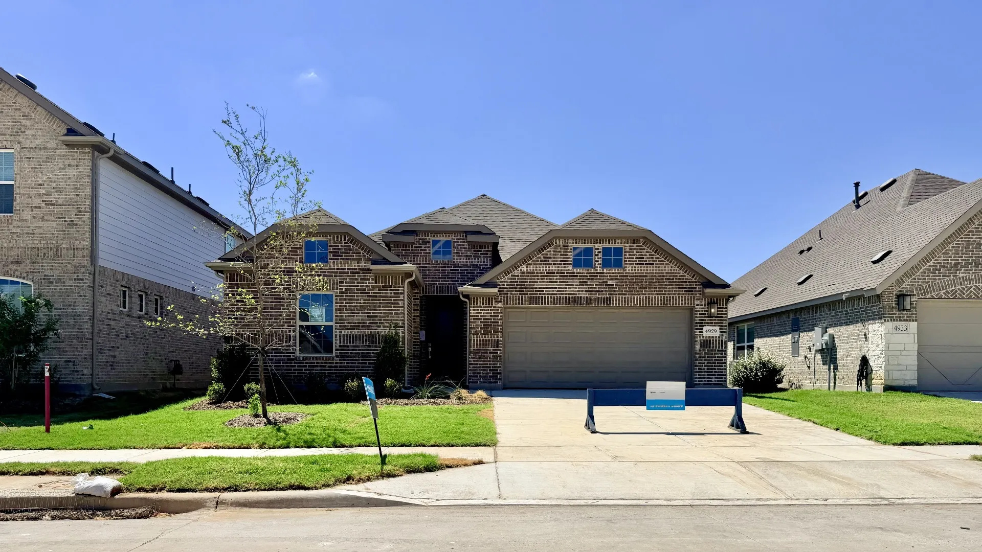 This home — photograph published by the builder