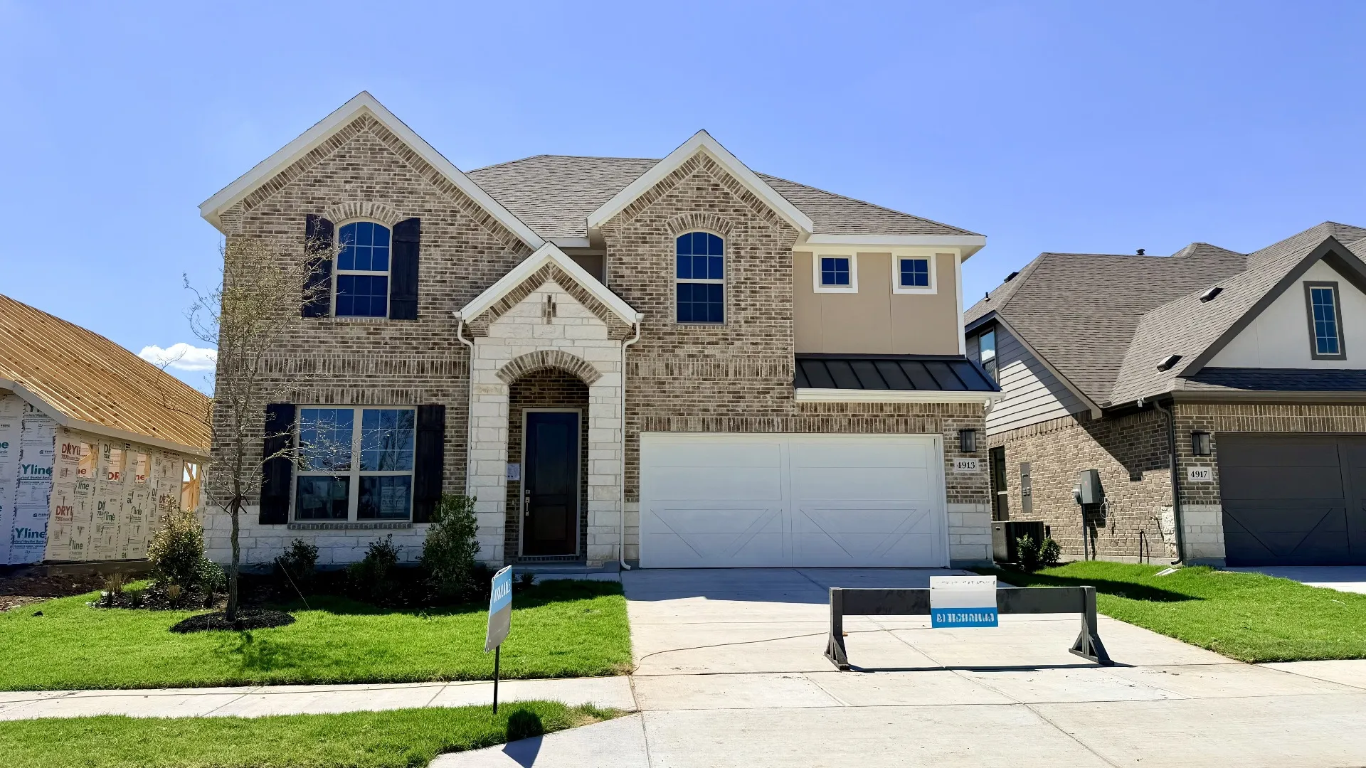 This home — photograph published by the builder