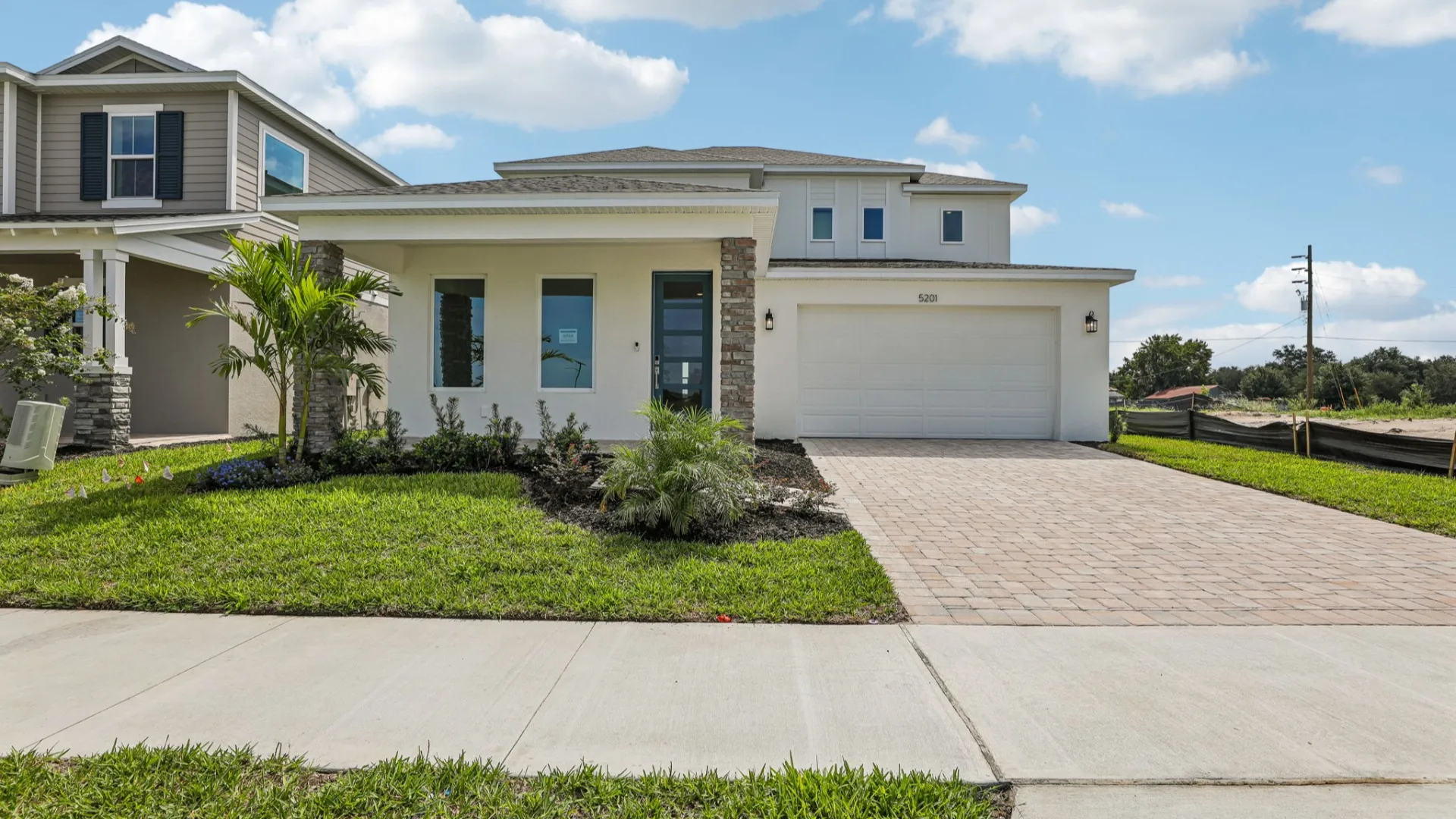 This home — photograph published by the builder